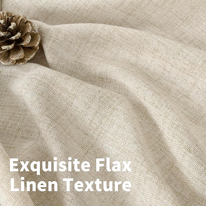 YoungsTex Extre Long Linen Curtains 102 Inch Length - Image 4