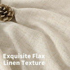 YoungsTex Linen Curtains 80 Inch Length - Image 4