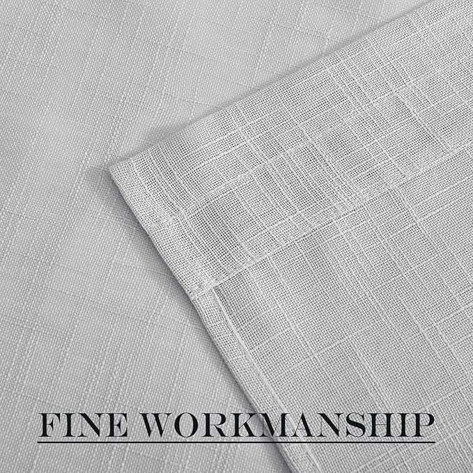 NICETOWN Semi Sheer French Door Sidelight Curtains 72 Inches Long, Linen Look - Image 7