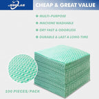 JEBBLAS 100Pack Reusable Cleaning Cloths 11.8‘’x11.8‘’ Handi Wipes Reusable - Image 3