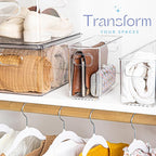Plastic Food Storage 2 Pack Clear Container Bin - Image 5