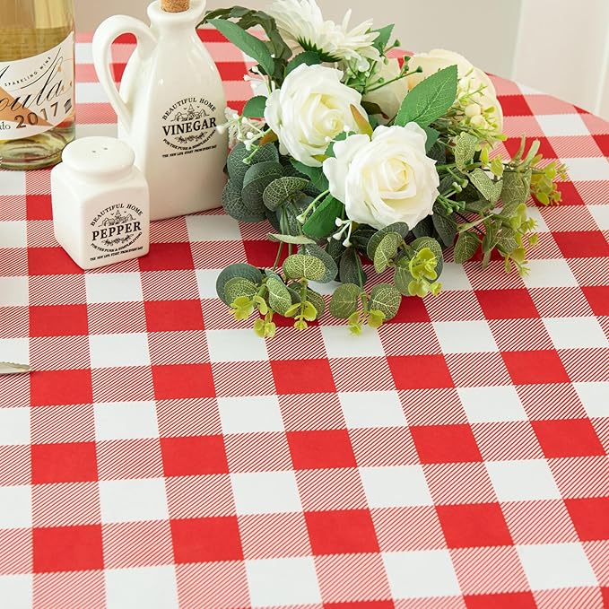 Waterproof Plaid Tablecloth Fabric - Image 9
