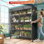 REIBII 45''W Storage Shelves Waterproof Metal Shelving Cover Dustproof Wire - Image 9