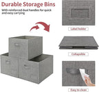 GRANNY SAYS Closet Organizers and Storage, Fabric Storage bins - Image 4