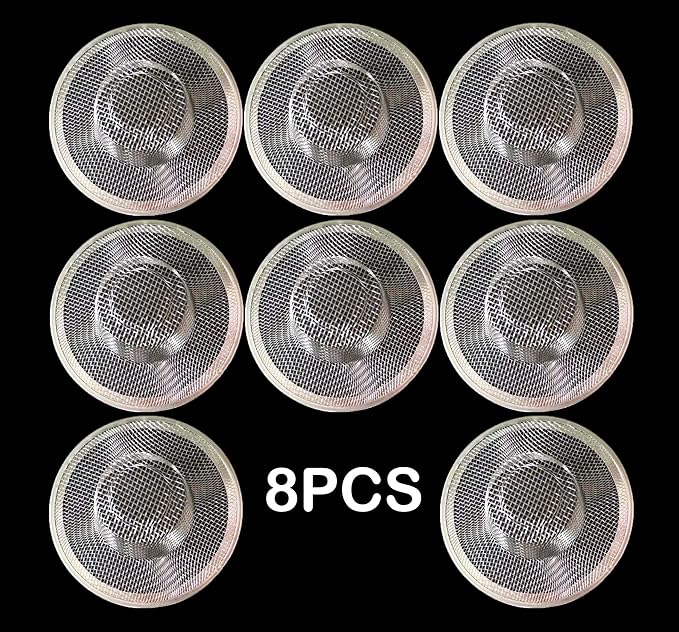 8PCS Metal Mesh Kitchen Sink Strainer, 4.41" Stainless Steel Slop Basket Filter - Image 6
