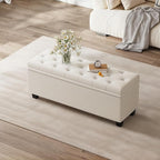 Maupvit Ottoman with Storage, Ottoman Bench with Lift Top, Upholstered Storage - Image 6