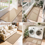 BEQHAUSE Door Mat 24" x 60", Non-Slip Door Mats Indoor Entryway Rugs Washable - Image 8