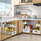 1 Pack 19IN Depth Under Sink Storage Organizer, Large 2-Tier Elegant Mesh Pull - Image 7
