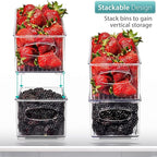 Sorbus Stackable Refrigerator Organizer Bins - Image 3