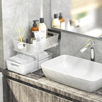 Simple Houseware 2 Tier Bathroom Organizer Tray Pull-Out Sliding - Image 6