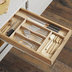 WelFurGeer Premium Wooden Silverware Organizer - Image 2