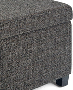 SIMPLIHOME Avalon 48 inch Wide Contemporary Rectangle Storage Ottoman Bench in - Image 9