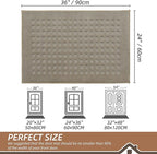 BEQHAUSE Waffle Door Mats Indoor 24"x36", Dog Mat - Image 2