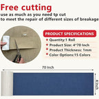 Linen Repair Tape 4x70 Inch Self-Adhesive Couch Patch Repair Fabric Patch - Image 2