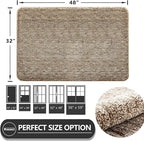 REFETONE Indoor Doormat, Front Door Mat 32"x48" Absorbent Rubber Backing Non - Image 2