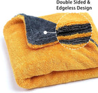 Greenfound Microfiber Towel for Cars, 1000GSM Car Drying Towel, Double Twist - Image 2