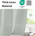 NICETOWN Sage Green Curtains Door Curtains - Image 5