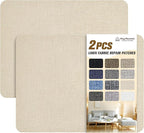 Coarse Linen Repair Patches, Self-Adhesive Linen Fabric Patches, 8X11 inch 2 PCS by ForABetterHomeLife
