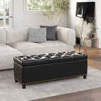 BELLEZE 47" Storage Ottoman, Storage Bench - Image 11