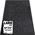 Front Door Mat Indoor Outdoor Entrance, TPR Backing Non-Slip Doormats, Low by Unknown