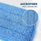 3 Pack Microfiber Mop Pads, Mop Replacement Pads Refills Floor Spray Mop Pads - Image 2