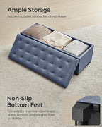 SONGMICS Storage Ottoman Bench, Foot Rest - Image 8