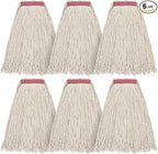 Matthew Cleaning 16oz 6Pack Cotton Floor Mop, Cotton Looped-Open String Heavy by MATTHEWCLEANINGPRODUCTS