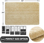 REFETONE Indoor Doormat, Front Door Mat 20"x32" Absorbent Rubber Backing Non - Image 2