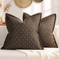 ZWJD Pillow Covers 22x22 Set of 2 Soft Polyester Textured Pillow Covers by ZWJD