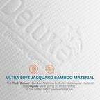 PlushDeluxe Premium Bamboo Mattress Protector – Twin Size, Waterproof, & Ultra - Image 2