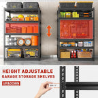 REIBII 72" H Garage Shelving Load 2500 LBS, Heavy Duty Storage Shelves - Image 6