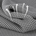 Microfiber Waffle Face Towels, 2 Pieces, Fast Drying, Lint Free - Image 2
