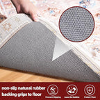 BAGAIL Felt and Natural Rubber Backing Rug Pads 1/4” Thick, 8 x 10 Ft Non Slip - Image 4