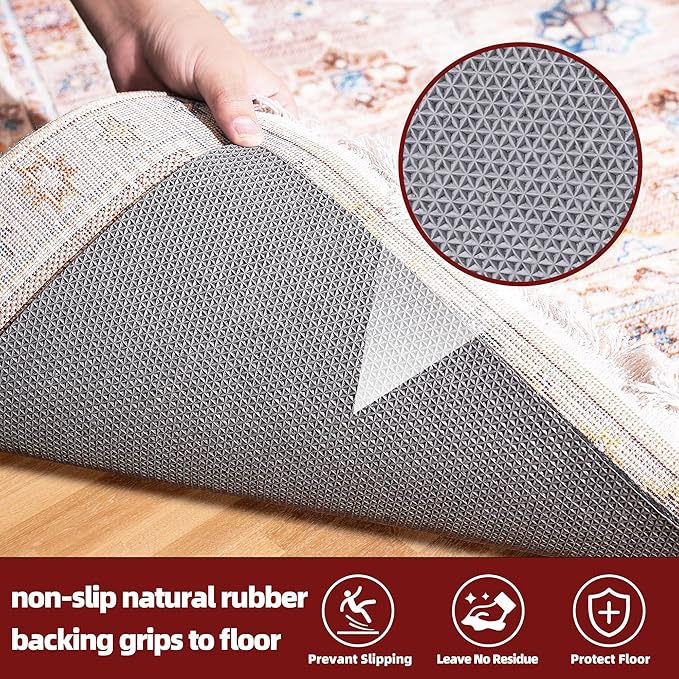 BAGAIL Felt and Natural Rubber Backing Rug Pads 1/8” Thick, 8 x 11 Ft Non Slip - Image 4