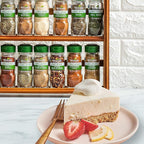McCormick Gourmet Three Tier Wood 24 Piece Organic Spice Rack Organizer - Image 8