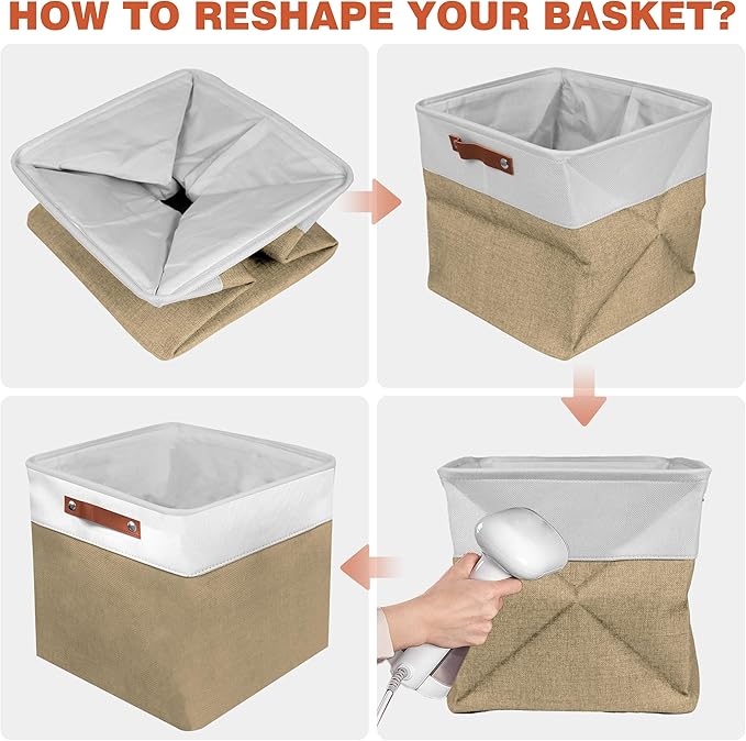 11in Open Fabric Storage Basket - Image 7