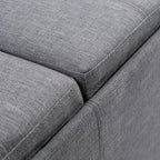 SIMPLIHOME Avalon 42 Inch Wide Contemporary Rectangle Storage Ottoman in Slate - Image 8