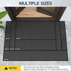 Amyracel Front Door Mat Outdoor Indoor Entrance, Heavy Duty Rubber Backing - Image 7