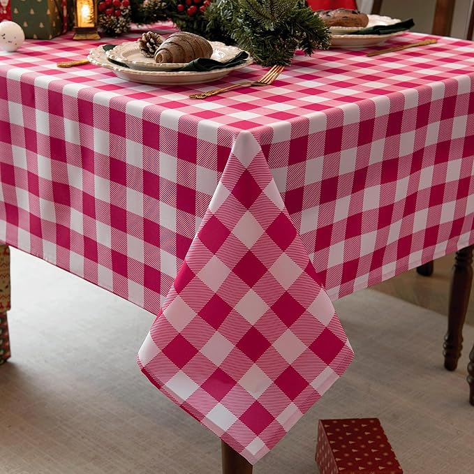 Classic Gingham Buffalo Tablecloth Fabric - Image 8