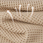 Microfiber Waffle Face Towels, 2 Pieces, Fast Drying, Lint Free - Image 2