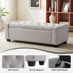 48" Ottoman with Storage, Large Storage Ottoman Bench - Image 5