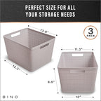 BINO | Woven Plastic Basket | Large, Space - Image 3