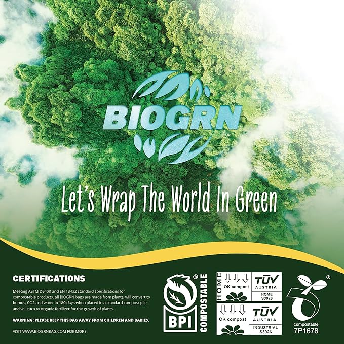10-13 Gallon Compostable Trash Bags Drawstring 30 Bags Heavy Duty Extra Thick 1 - Image 5