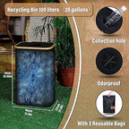efluky Recycling Bin for Kitchen 26 Gallon, 100L Recycle Bin - Image 2