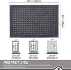 BEQHAUSE Waffle Door Mats Indoor 32"x48", Dog Mat - Image 2