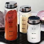 2 Piece 4-Neck Glass Seasoning Shakers - Image 4