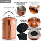 RED FACTOR Premium Compost Bin for Kitchen Countertop - Image 5