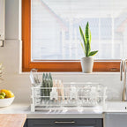 SIMPLE HOUSEWARE White Dish Drying Rack - Image 6