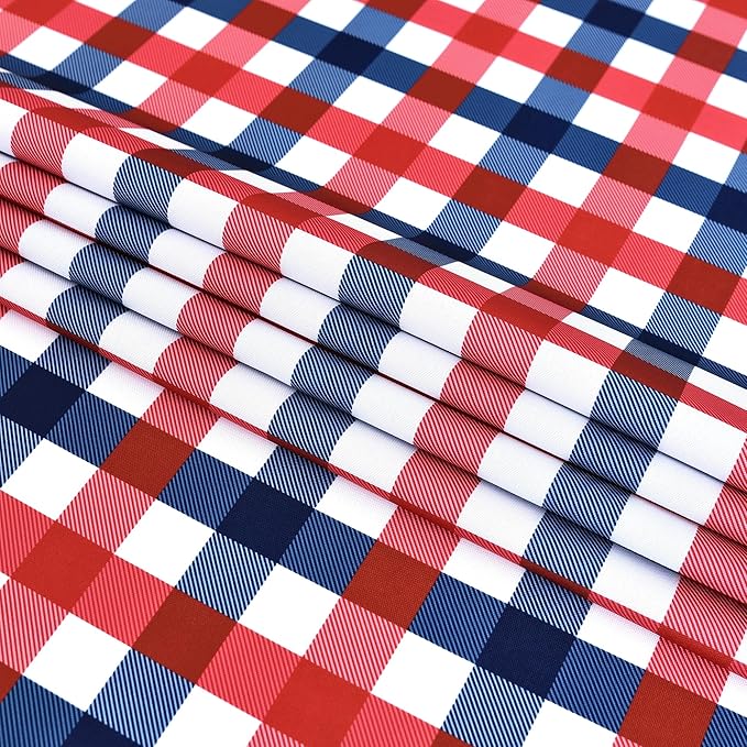 Waterproof Plaid Tablecloth Fabric - Image 9