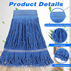 Roshtia 30 Pieces Commercial Mop Head Replacement Floor Cleaning Wet Mop Heads - Image 3